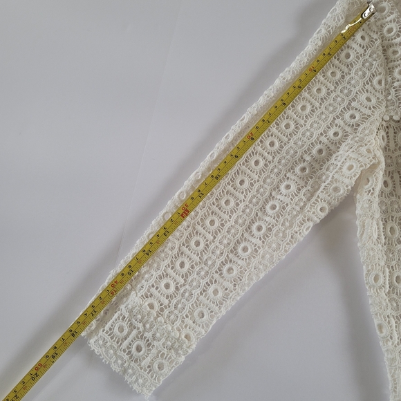 Sezane Joss Lace Blouse In Ecru, 36/4/S, French Romantic - Picture 11 of 13